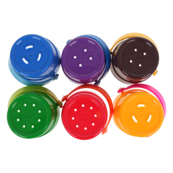 Zestaw 6 Kubeczków z Dziurkami dla dzieci 12m+ Zabawka do kąpieli + Rączka do przenoszenia + Przelewanie wody